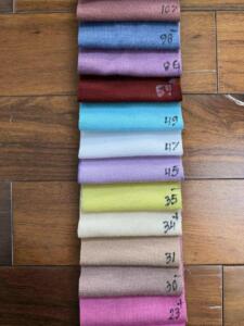 bảng màu vải borip lụa