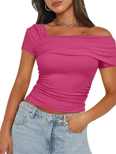 Áo trễ vai vải thun dẻo