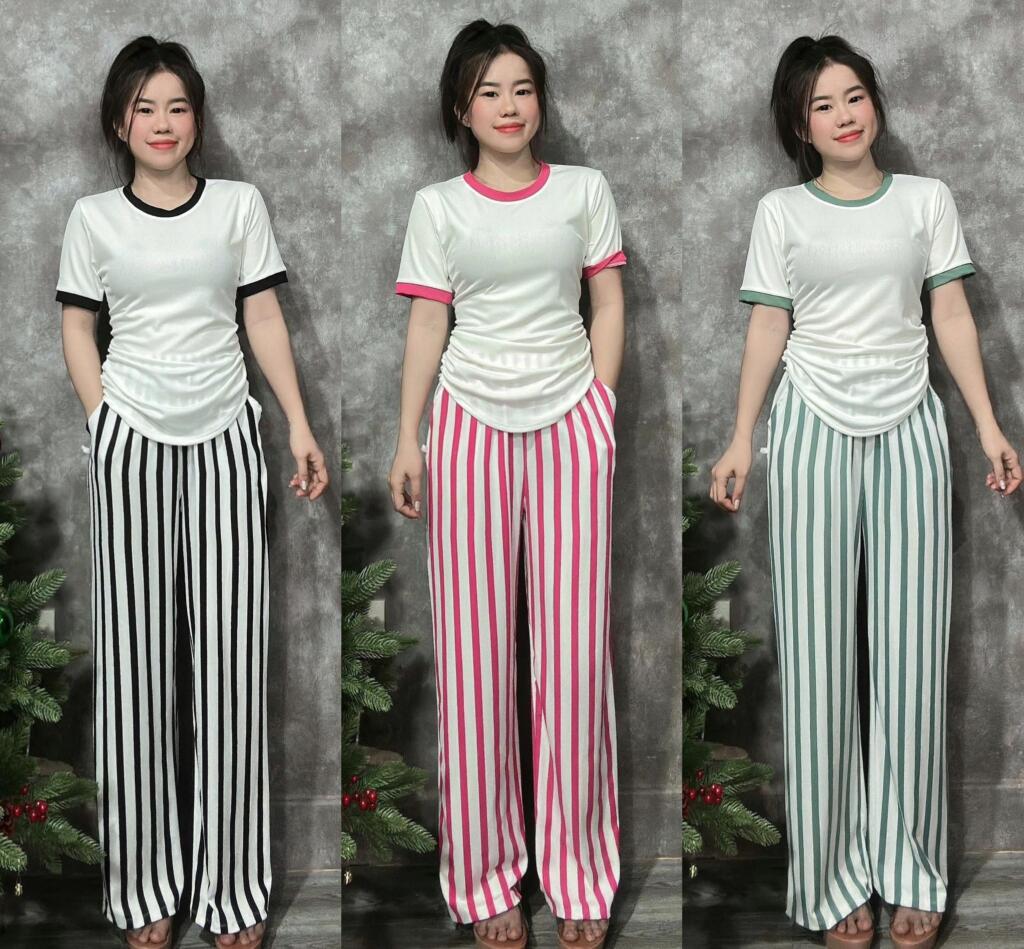 Đồ bộ dài thun sọc