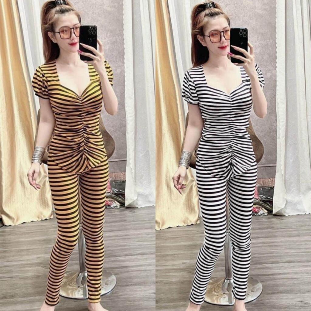 Đồ ở nhà thun sọc