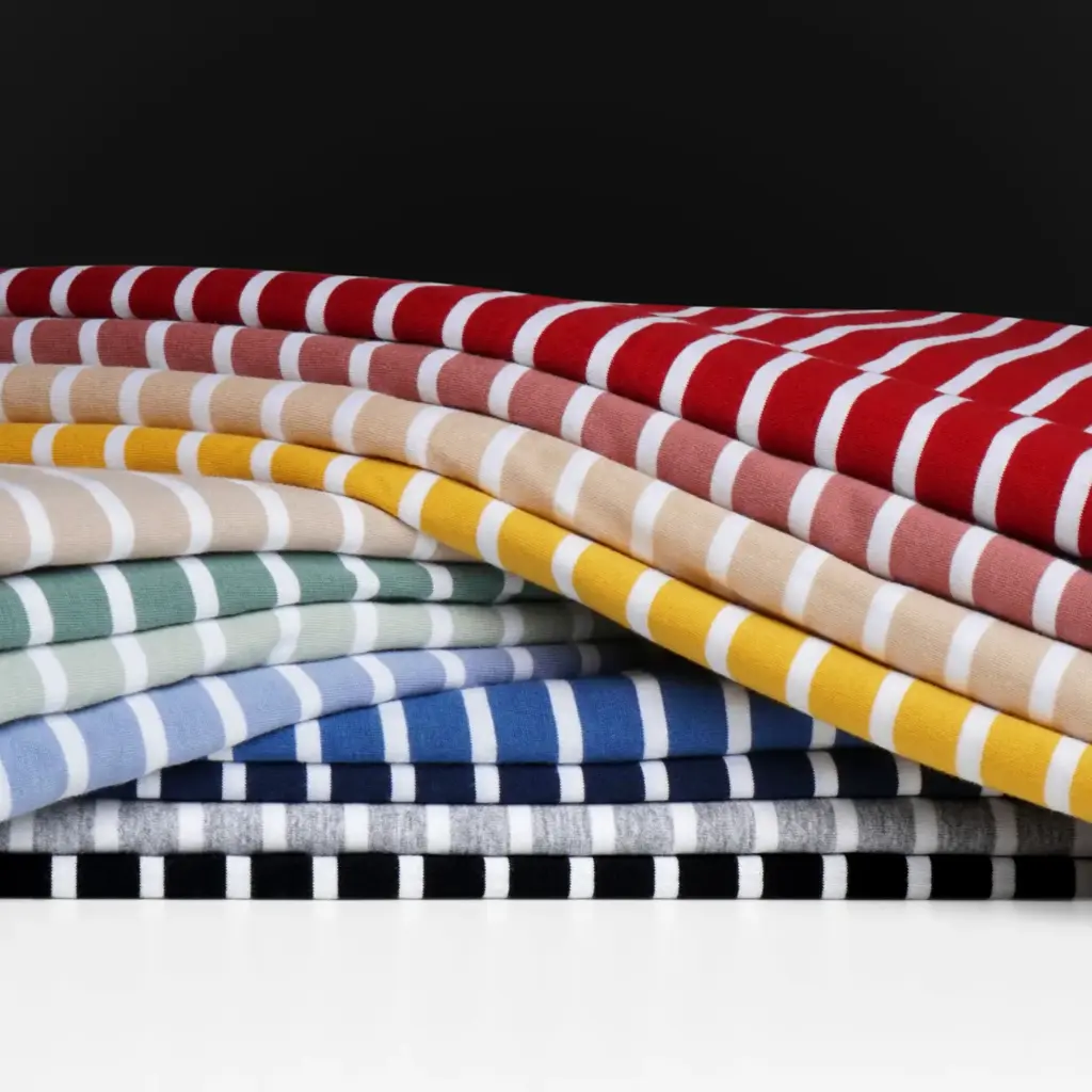 vải thun dẻo sọc