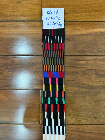 Bảng màu vải thun sọc