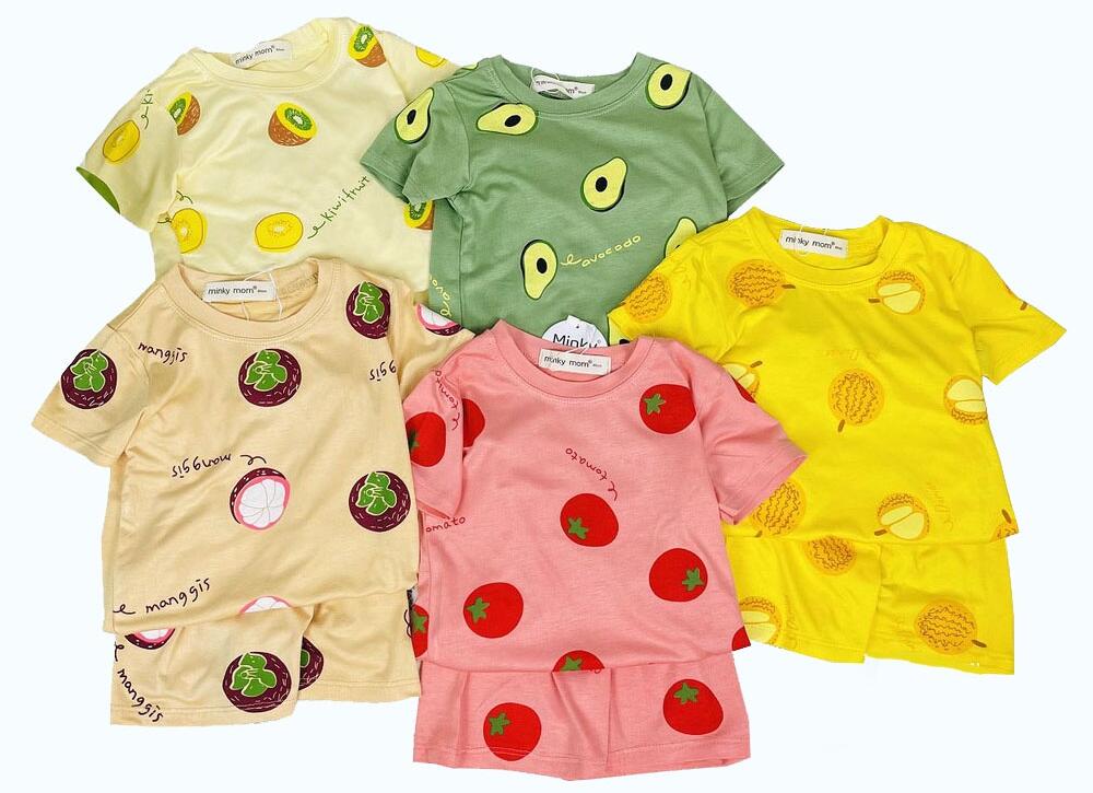 Bộ đùi trẻ em trái cây vải visco