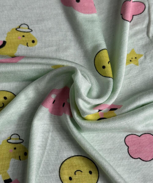 Vải visco in hình