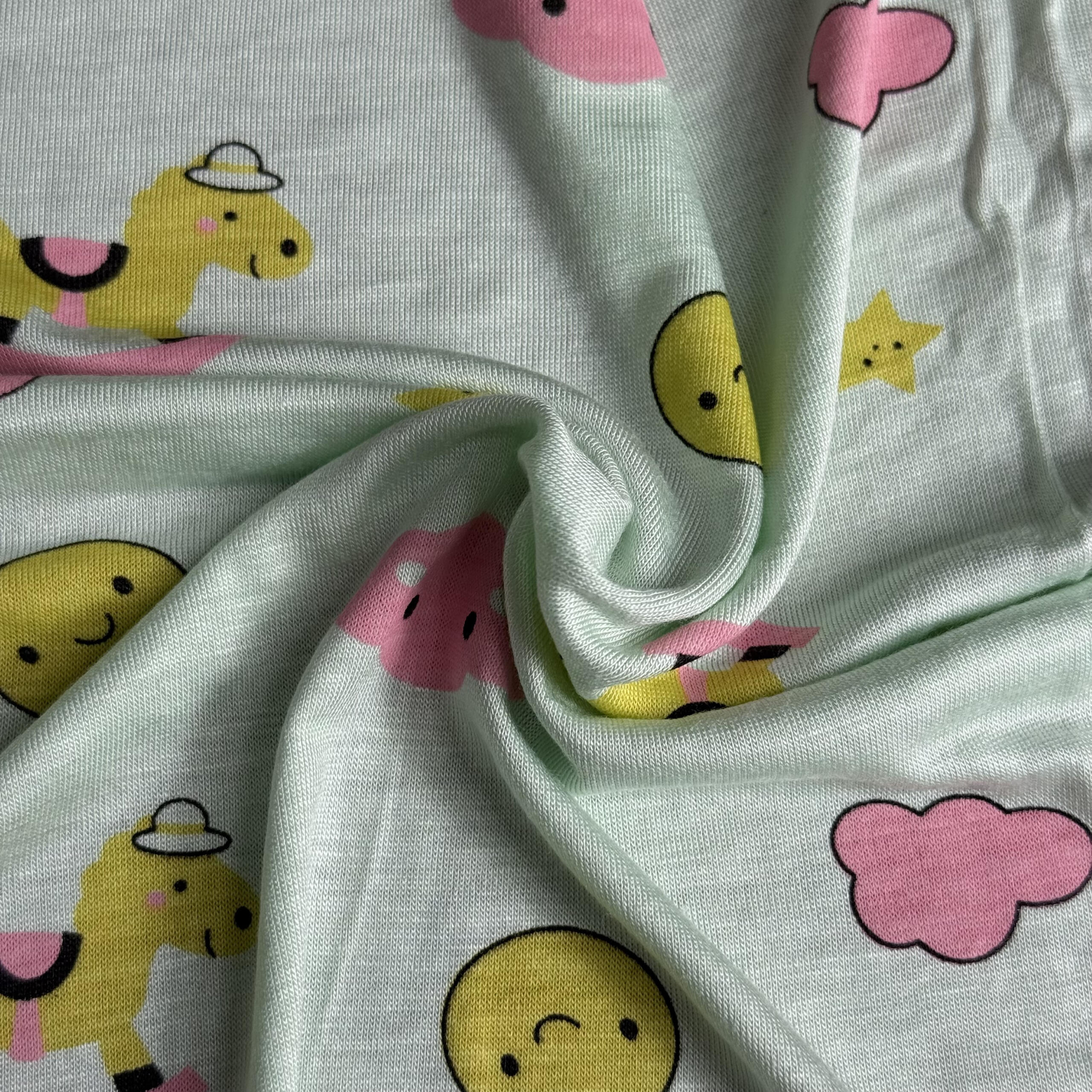 Vải visco in hình